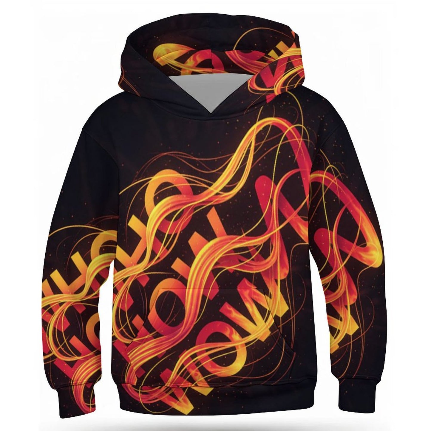 230gsm Children's Hooded Sweatshirt without Drawstrings(All-Over Printing)