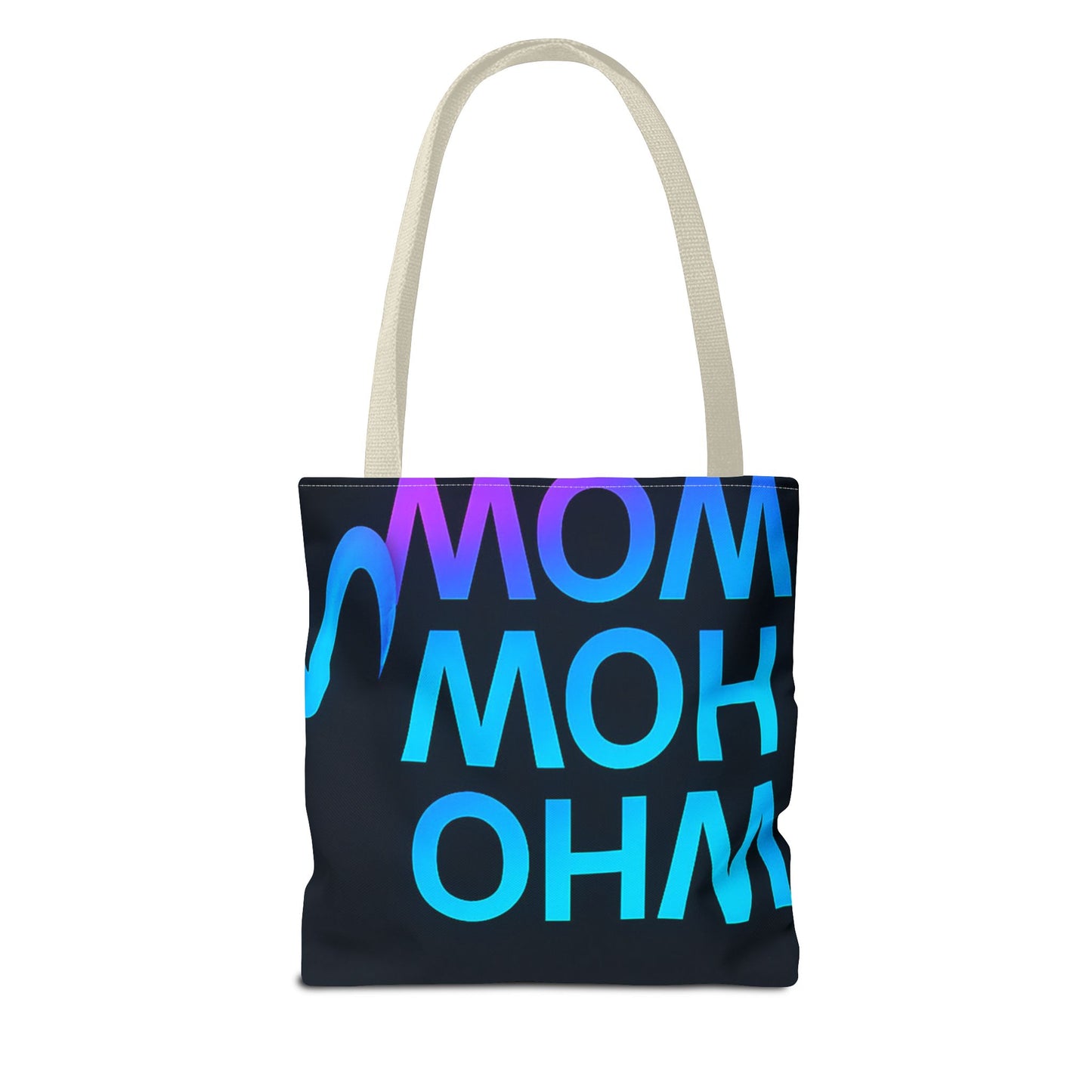 Vibrant Typography Tote Bag, Fun Statement Bag, Stylish Everyday Tote, Colorful Grocery Bag, Unique Gift for Mom