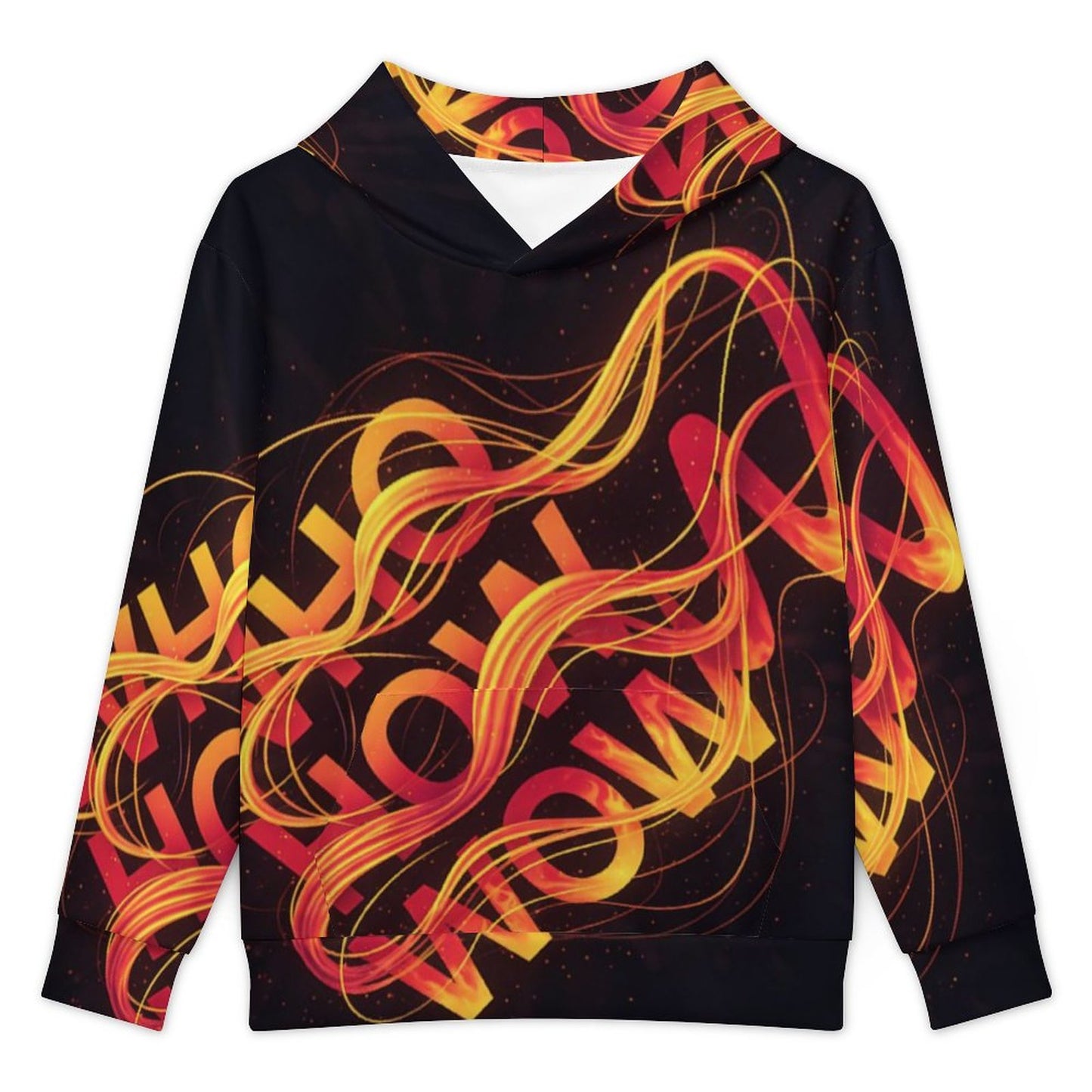 230gsm Children's Hooded Sweatshirt without Drawstrings(All-Over Printing)