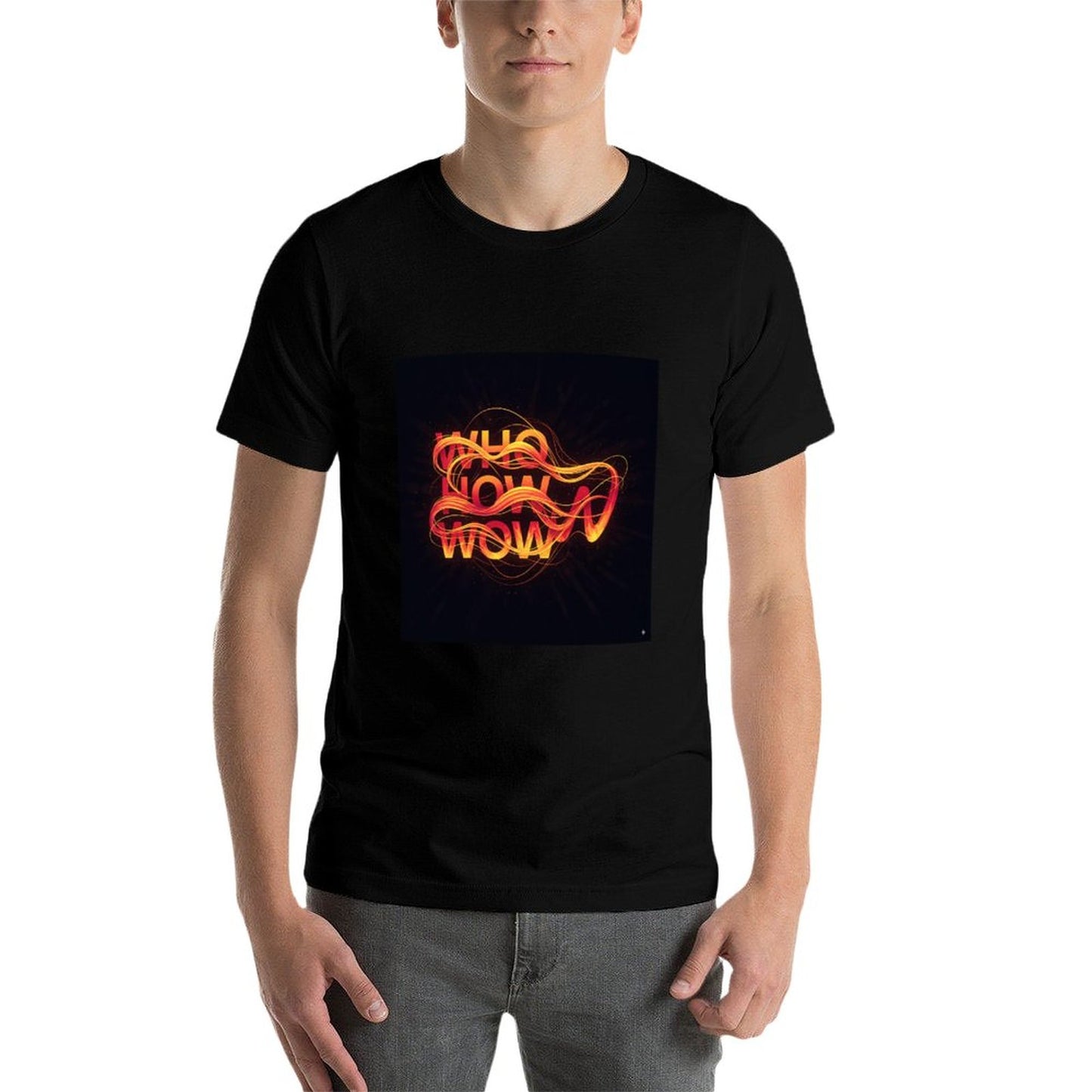 DTF 180gsm Short Sleeve Cotton Crewneck T-Shirt for Men Women (Front Printing)