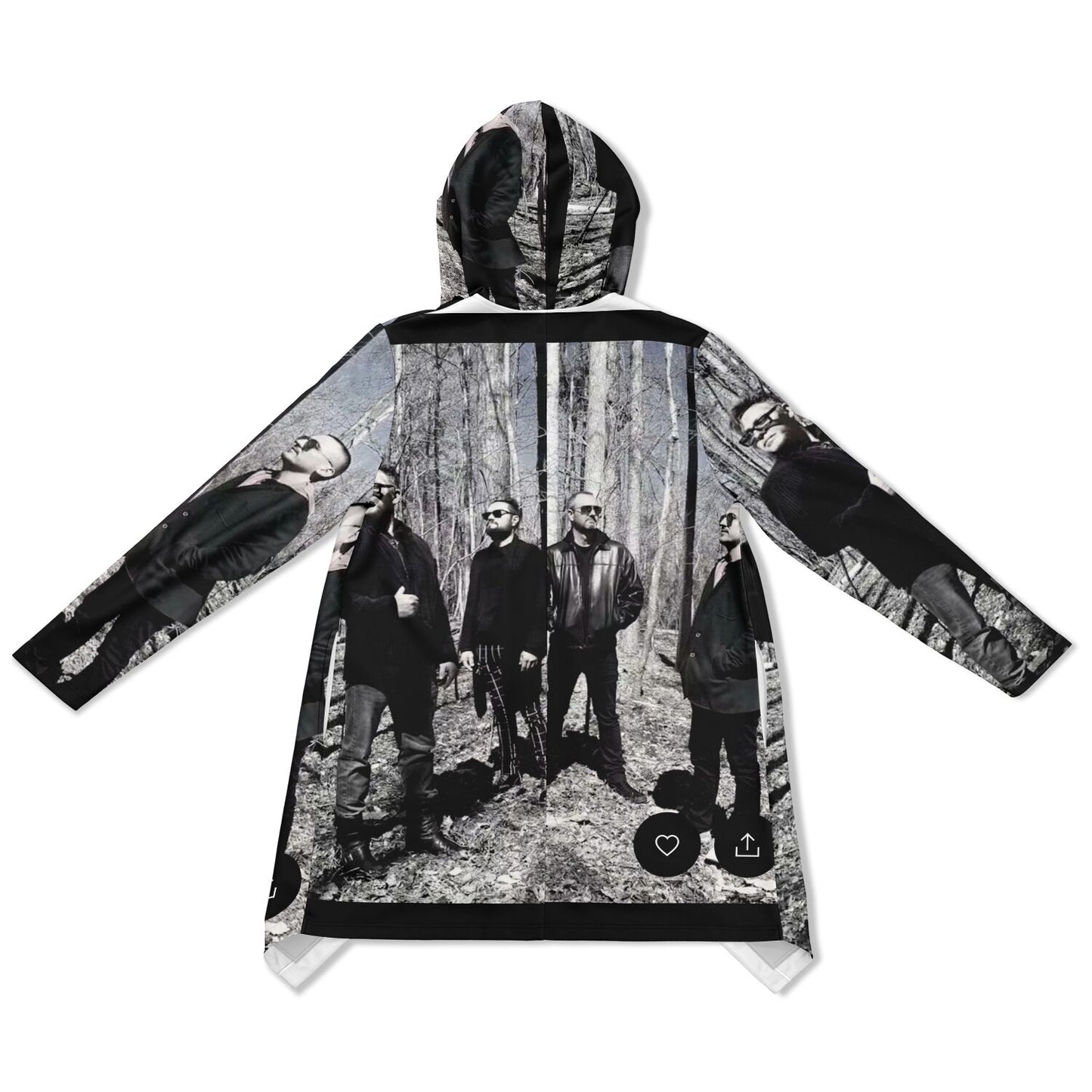 Heavyweight Elongated Cloak - AOP