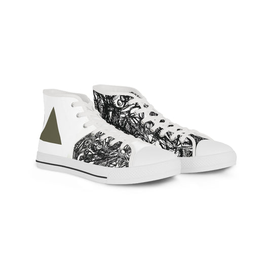 Stylish High Top Sneakers for Trendsetters, Urban Footwear for Casual Outings, Black and White Design, Unique Sneakers for Men, Gift [...]