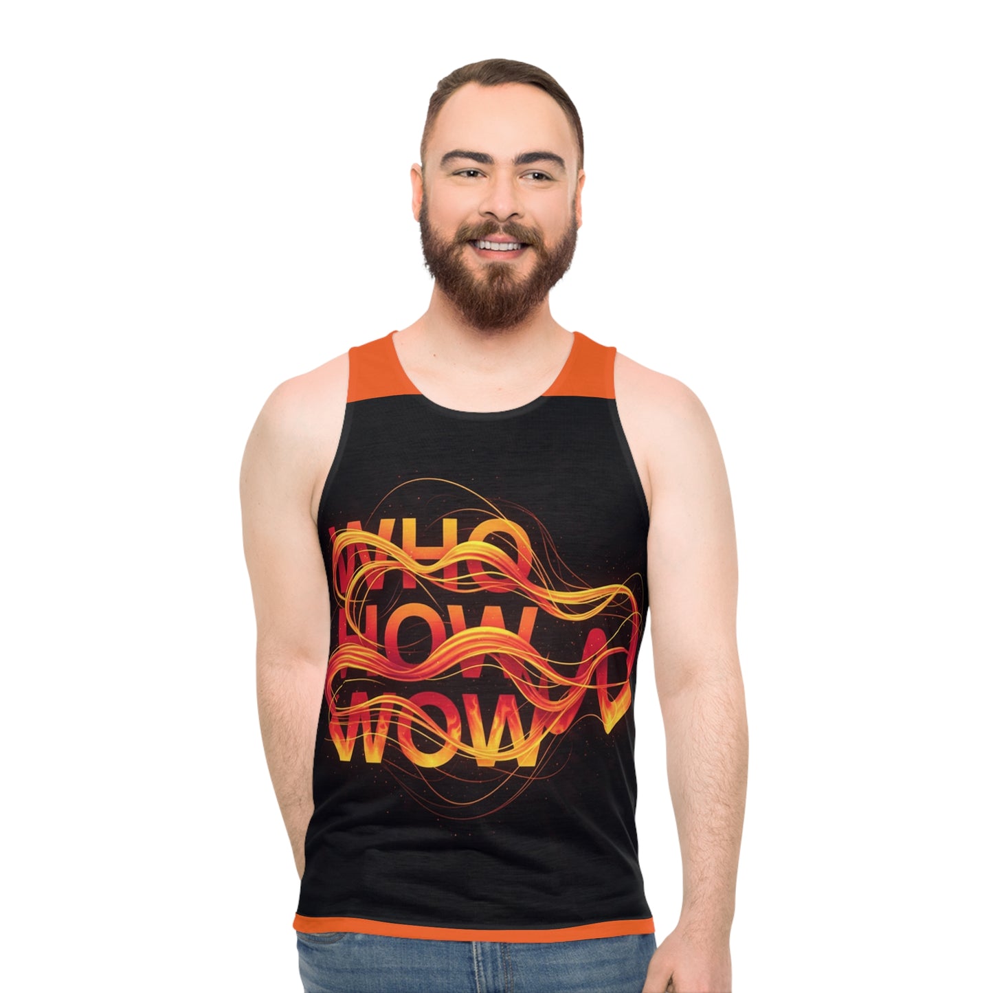 Vibrant Graphic Unisex Tank Top, Summer Workout Tee, Festival Apparel, Gift for Active Lifestyle, Music Event Wear, Casual Daily Top