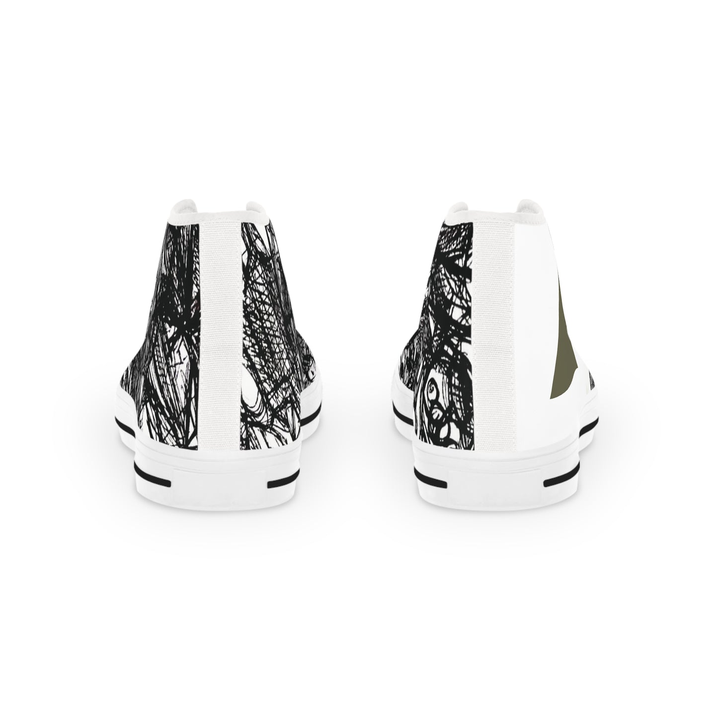 Stylish High Top Sneakers for Trendsetters, Urban Footwear for Casual Outings, Black and White Design, Unique Sneakers for Men, Gift [...]