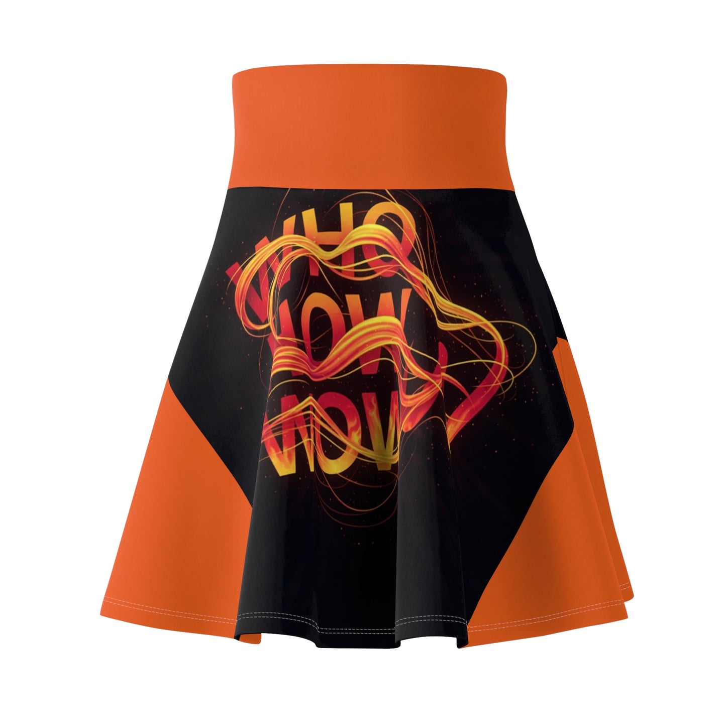 Wow Factor Women's Skater Skirt, Fun Casual Skirt, Unique Patterned Skirt, Festival Outfit, Statement Style