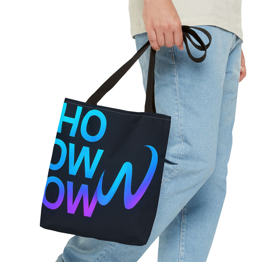 Vibrant Typography Tote Bag, Fun Statement Bag, Stylish Everyday Tote, Colorful Grocery Bag, Unique Gift for Mom