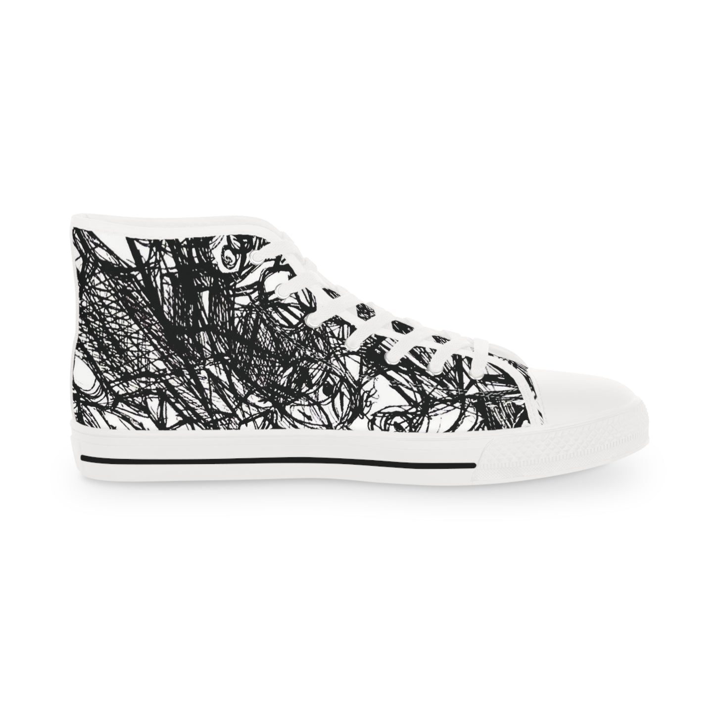Stylish High Top Sneakers for Trendsetters, Urban Footwear for Casual Outings, Black and White Design, Unique Sneakers for Men, Gift [...]
