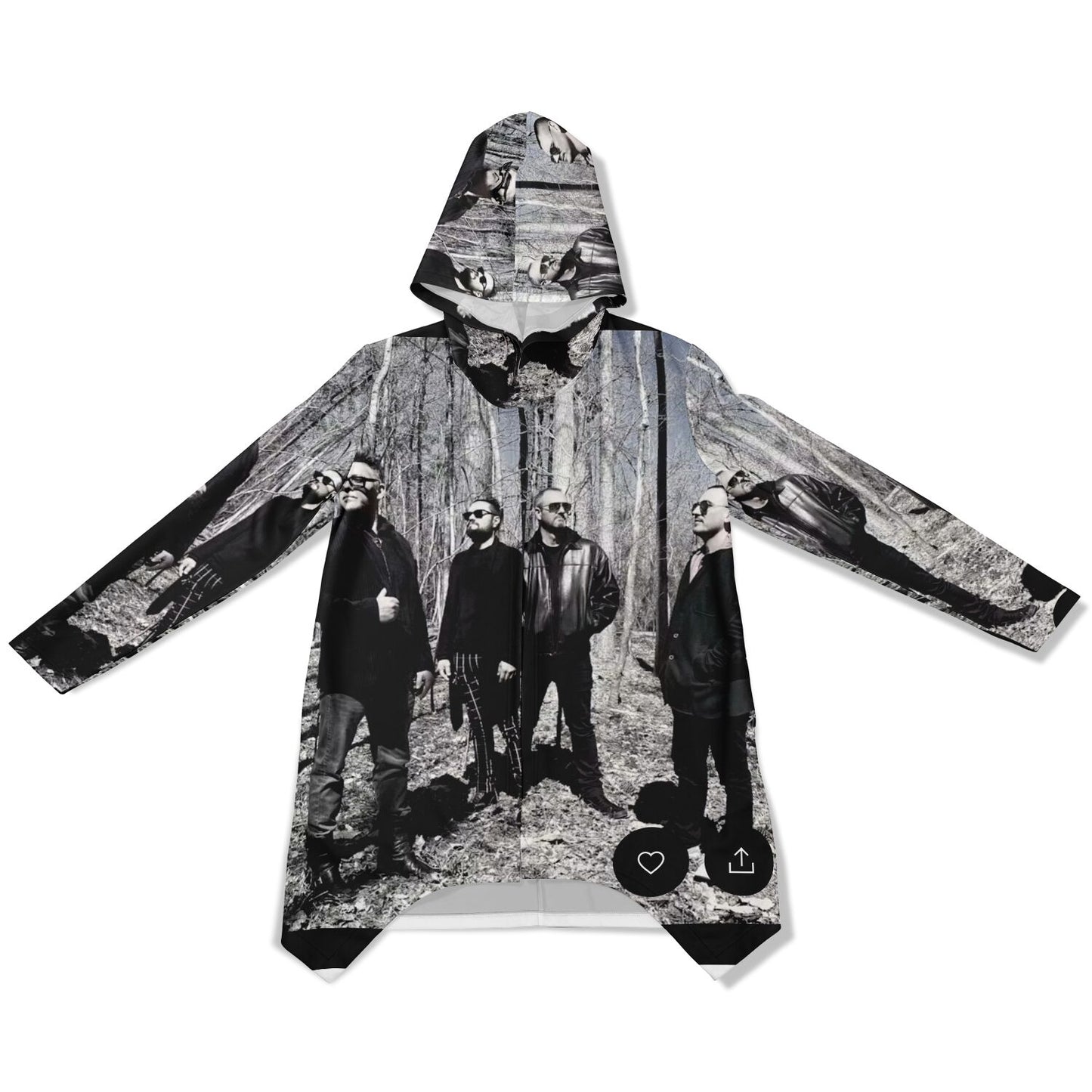 Heavyweight Elongated Cloak - AOP