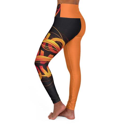 Vibrant High Waisted Yoga Leggings, Fitness Apparel, Activewear for Women, Yoga Leggings for Gym, Workout Fashion
