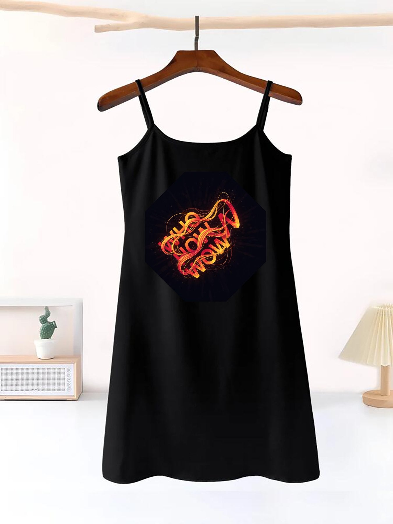 DTF 180gsm Women's Camisole Nightgown(Front Printing)