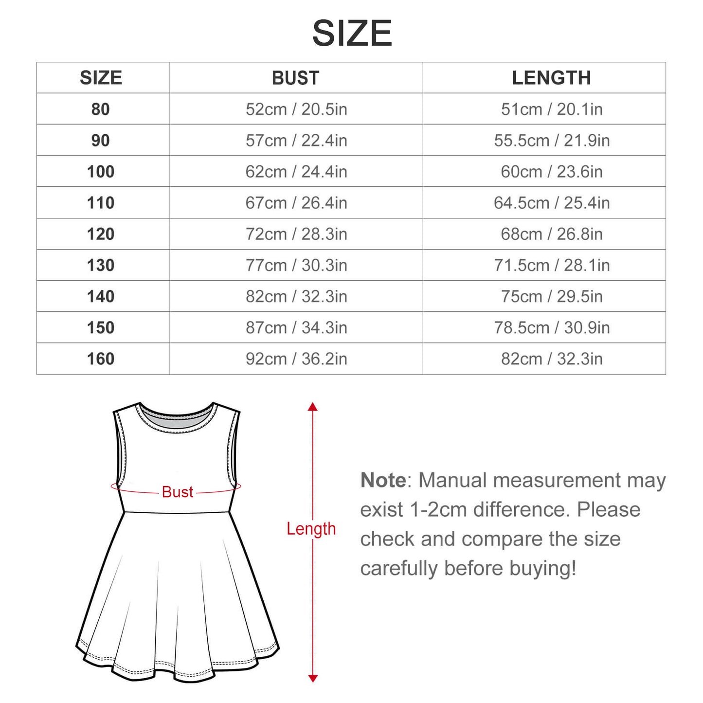 Girls' Tank Dress(All-Over Printing)