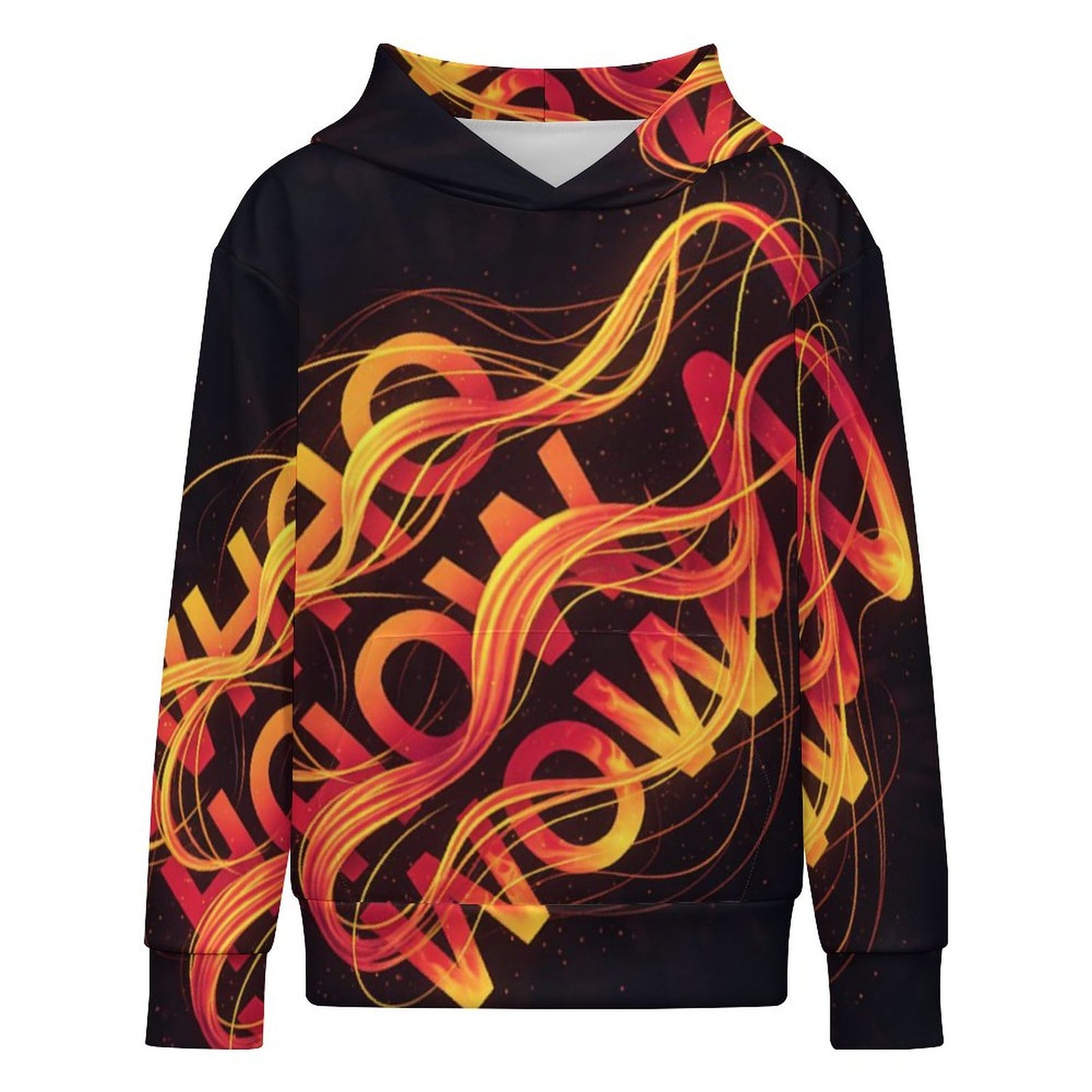 230gsm Children's Hooded Sweatshirt without Drawstrings(All-Over Printing)